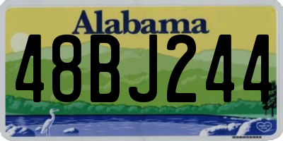 AL license plate 48BJ244