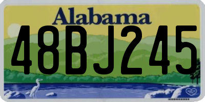 AL license plate 48BJ245