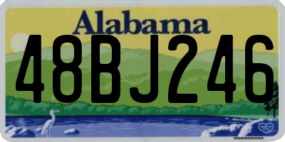 AL license plate 48BJ246