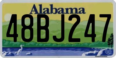 AL license plate 48BJ247