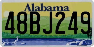 AL license plate 48BJ249