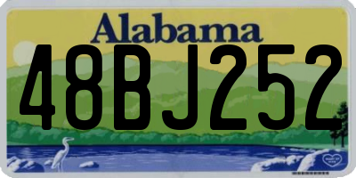 AL license plate 48BJ252
