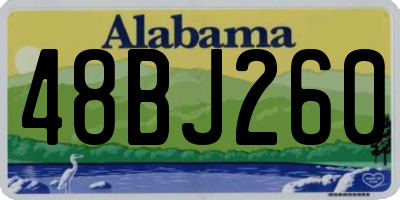 AL license plate 48BJ260
