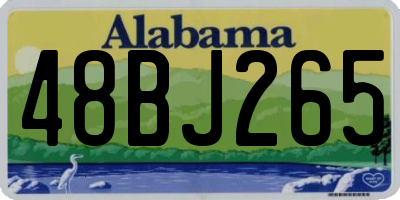AL license plate 48BJ265