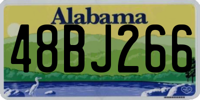 AL license plate 48BJ266