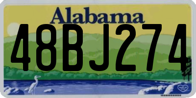 AL license plate 48BJ274