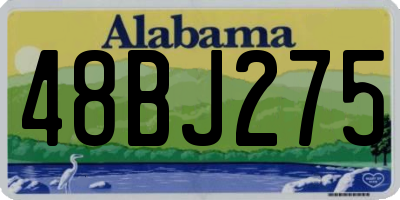 AL license plate 48BJ275