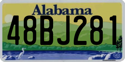 AL license plate 48BJ281