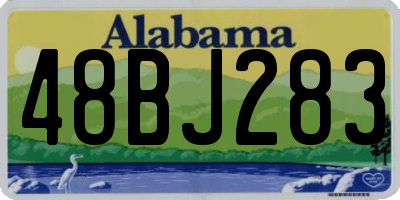 AL license plate 48BJ283