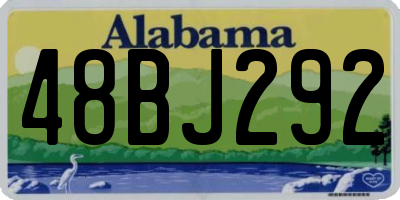 AL license plate 48BJ292
