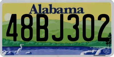 AL license plate 48BJ302