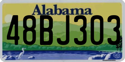 AL license plate 48BJ303