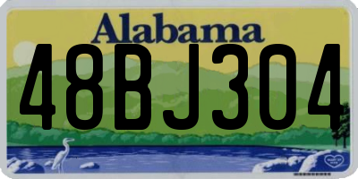 AL license plate 48BJ304