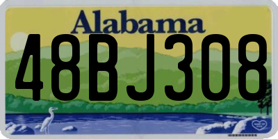 AL license plate 48BJ308