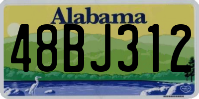 AL license plate 48BJ312