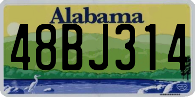 AL license plate 48BJ314