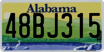 AL license plate 48BJ315