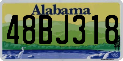 AL license plate 48BJ318