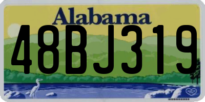 AL license plate 48BJ319