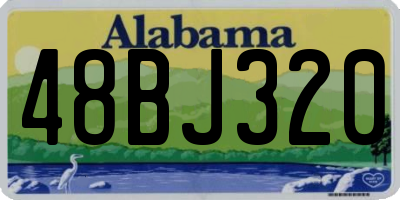 AL license plate 48BJ320