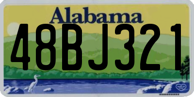 AL license plate 48BJ321