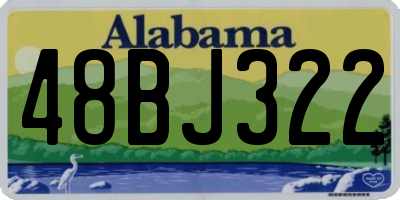 AL license plate 48BJ322