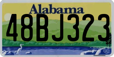 AL license plate 48BJ323