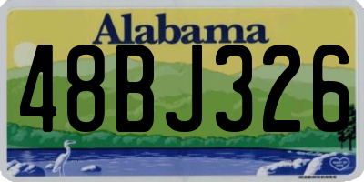 AL license plate 48BJ326