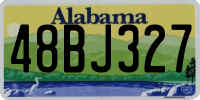 AL license plate 48BJ327