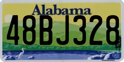 AL license plate 48BJ328