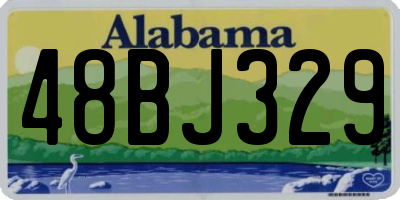 AL license plate 48BJ329