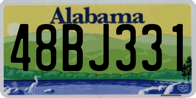 AL license plate 48BJ331