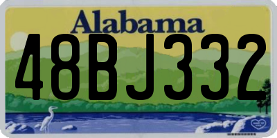 AL license plate 48BJ332