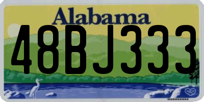 AL license plate 48BJ333