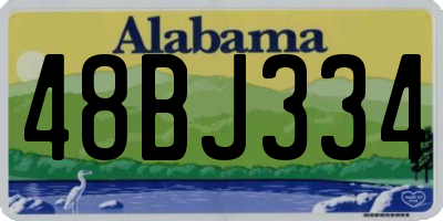 AL license plate 48BJ334