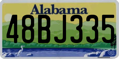 AL license plate 48BJ335