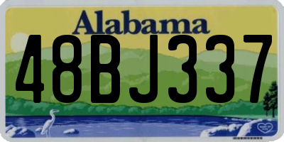 AL license plate 48BJ337