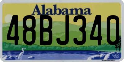 AL license plate 48BJ340