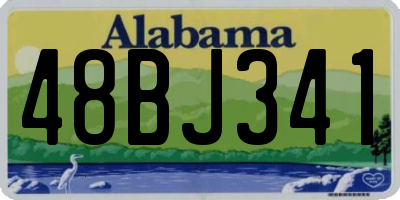 AL license plate 48BJ341