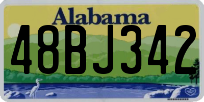 AL license plate 48BJ342
