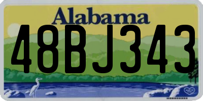 AL license plate 48BJ343