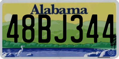 AL license plate 48BJ344