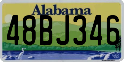 AL license plate 48BJ346