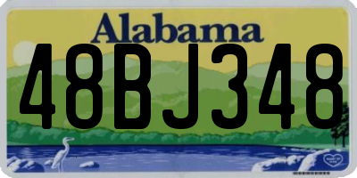 AL license plate 48BJ348