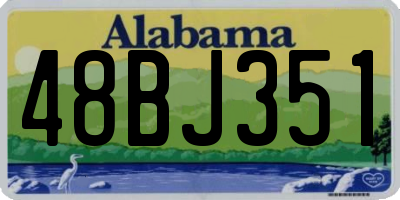 AL license plate 48BJ351