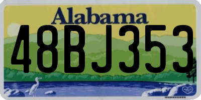 AL license plate 48BJ353