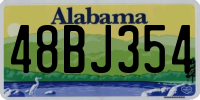 AL license plate 48BJ354