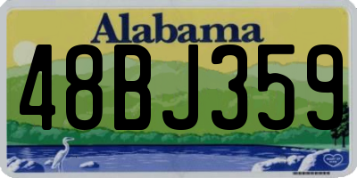 AL license plate 48BJ359