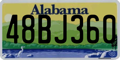 AL license plate 48BJ360