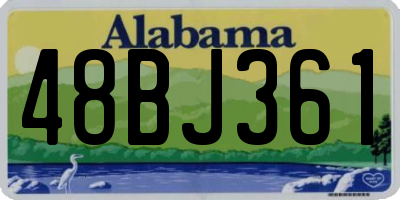 AL license plate 48BJ361
